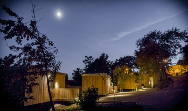 Cabañas general cielo nocturna